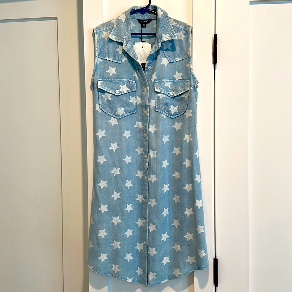 NWT Star print sleeveless dress